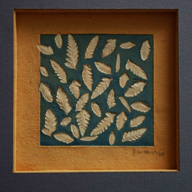 INVERNAL - 2005 - PAPEL FEITO À MÃO SOBRE MOLDE - 0,18 m x 0,18 m